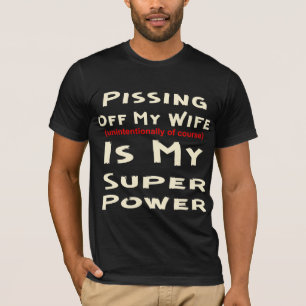 女房を怒らせるのが俺の力すごいだ Tシャツ