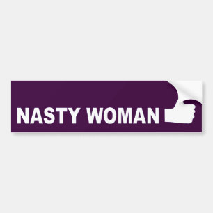 女扱いにくが立つ バンパーステッカー