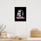 女扱いにく性は選挙に勝つ大統領の ポスター (キッチン)