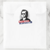 女扱いにく性は選挙に勝つ大統領の ラウンドシール (バッグ)