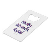 女扱いにく性ルール クレジットカード栓抜き (裏面アングル)