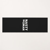 「女扱いにく性」白黒 ヨガマット (正面(横))