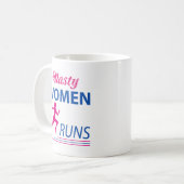 女扱いにく走 コーヒーマグカップ (正面左)