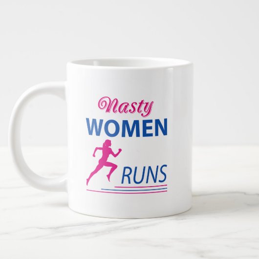 女扱いにく走 ジャンボコーヒーマグカップ (左)
