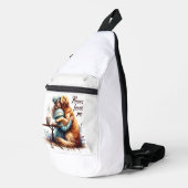 女抱き犬 スリングバッグ (右コーナー)