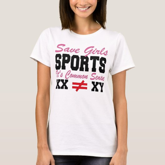 女救の子のスポーツそれが常識であるXX違う T Tシャツ (正面)