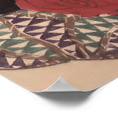 女日本のと猫の美術展1839年~1892年) ポスター (角)