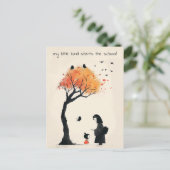 女日本のの子と母 ポストカード (スタンド正面)