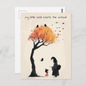 女日本のの子と母 ポストカード (正面/裏面)