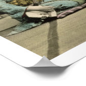 女日本のの子遊は笛「琴」とサミス ポスター (角)