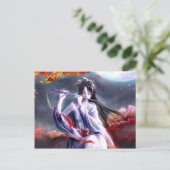 女日本のの遊笛 ポストカード (スタンド正面)