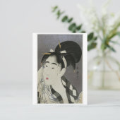 女日本のの顔 ポストカード (スタンド正面)