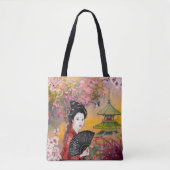 女日本の性の場面 トートバッグ (正面)