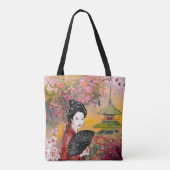 女日本の性の場面 トートバッグ (裏面)