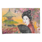 女日本の性の場面 枕カバー (正面右)