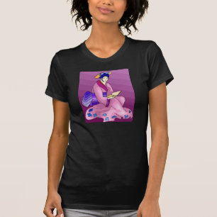 女日本の性読の Tシャツ