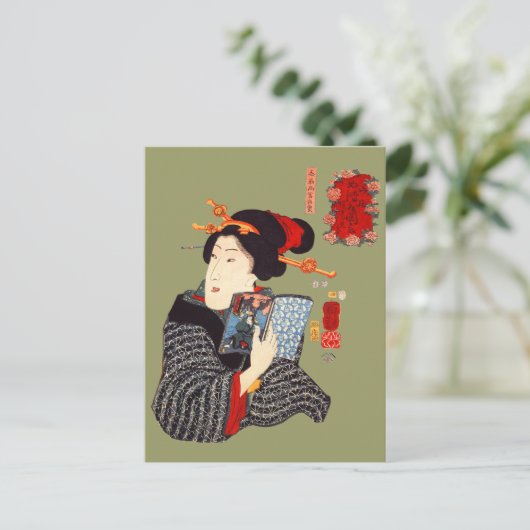 女日本の読の2 ポストカード (スタンド正面)