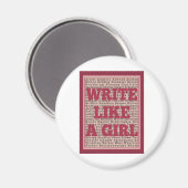 女書の子の口紅のように マグネット (正面/裏面)