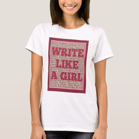 女書の子の口紅のように Tシャツ (正面)