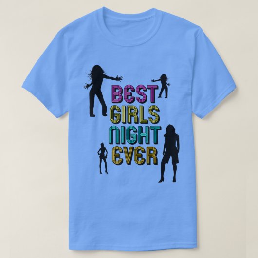 女最高のの子の夜 Tシャツ (デザイン正面)