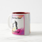 女最高のの子パパエバー2トーンマグ ツートーンマグカップ (正面左)