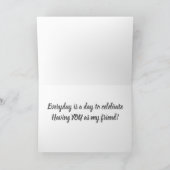 ***女最高の友の誕生日は***特別だ カード (内部)