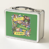 女最高の子おもしろい動物スポーツファン漫画 メタルランチボックス (裏面)