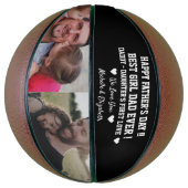 女最高の子パパEver Happy Faters Dayカスタム写真 バスケットボール (縦)