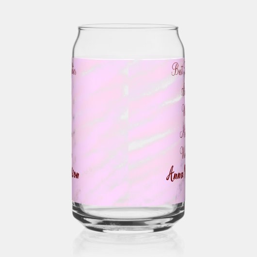 女最高の母の妻の娘を追加ネーム文字女性 ガラス缶 (右)