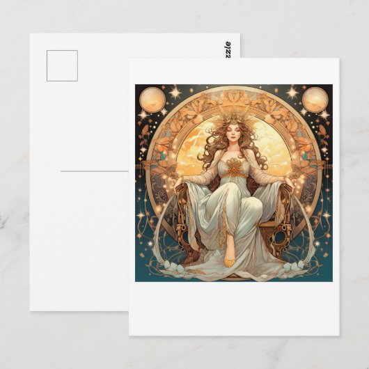 女月の女神 ポストカード (正面/裏面)