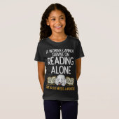 女本司書の読ポードル犬の愛人 Tシャツ (正面フル)