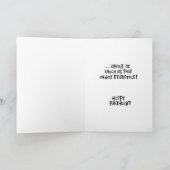 「女楽しむが50番」誕生日 カード (内部)