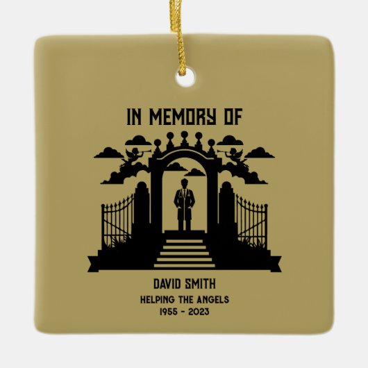 女歌手の葬儀 セラミックオーナメント (正面)