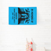 女歌手の葬儀 横断幕 (インサイチュ)