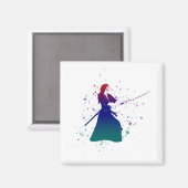 女武将剣士 マグネット (正面/裏面)