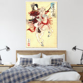 女武者 浮世絵アート キャンバスプリント (インサイチュ (寝室))