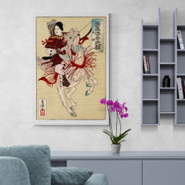 女武者 浮世絵アート キャンバスプリント