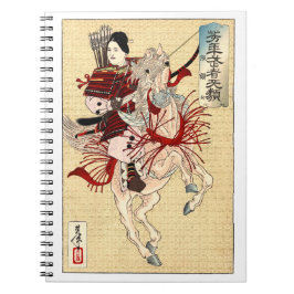 女武者 浮世絵アート ノートブック