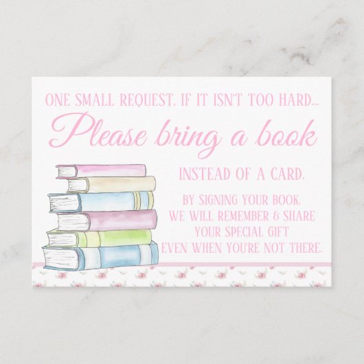 女水彩本がブックエンクロージャカードを持ち込む エンクロージャーカード (正面)