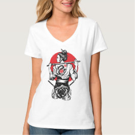 女流武士 戦士 – ドラゴン ローズ タトゥー 日本 Tシャツ