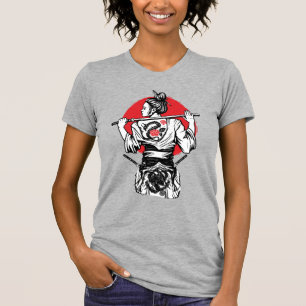 女流武士 戦士 – ドラゴン ローズ タトゥー 日本 Tシャツ