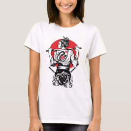 女流武士 戦士 – ドラゴン ローズ タトゥー 日本 Tシャツ