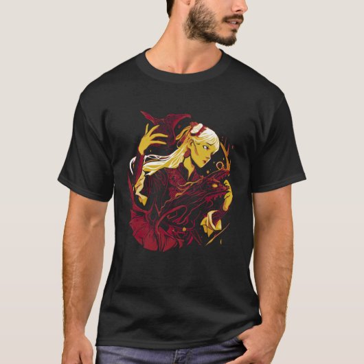 女海モンスターレッド Tシャツ (正面)