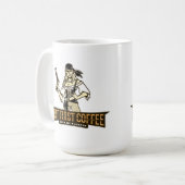 女海賊が最初のコーヒーを飲み込み、次に我々は略奪する コーヒーマグカップ (正面左)