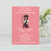 女海賊ピンキーテーマの招待状 招待状 (スタンド正面)