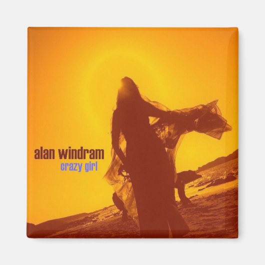 女熱狂する子カバー マグネット (正面)