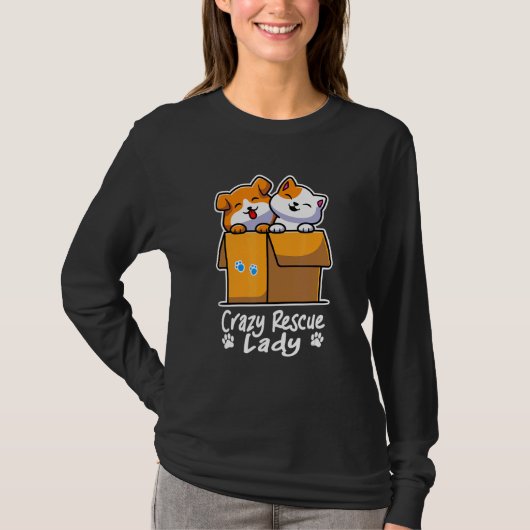 女熱狂する性の女性を救う Tシャツ (正面)