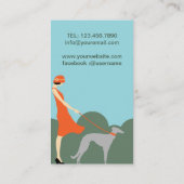 女犬ヴィンテージアールデコ 名刺 (裏面)