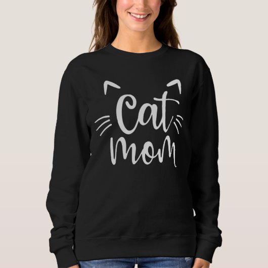女猫ママ用ペットキャットママ スウェットシャツ (正面)