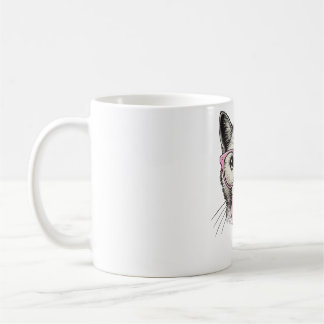 女猫好きにかわいいおもしろい猫 コーヒーマグカップ